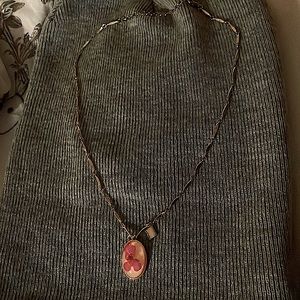 Beauty & The Beast Hot Topic Rose Necklace